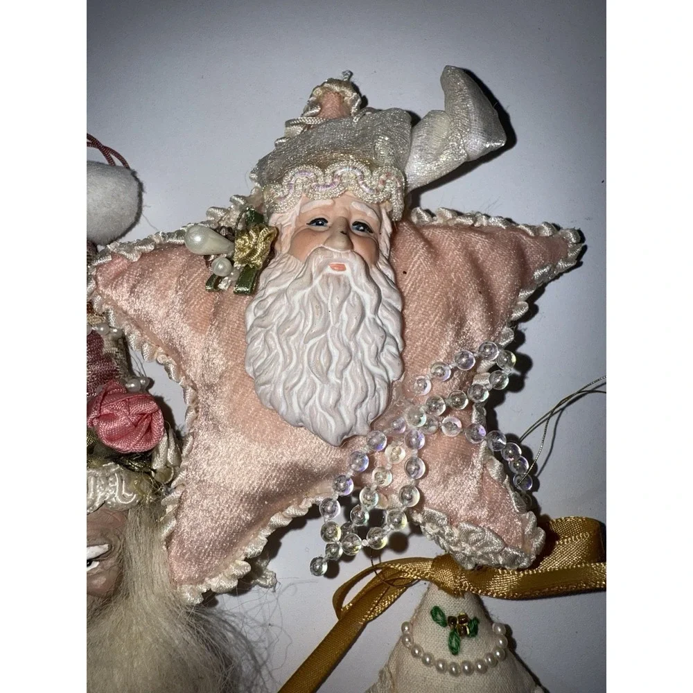 Mark Roberts Vintage Santa Fairy And 2 Other Handmade‎ Ornaments Q
